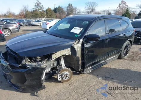 2022 Acura Mdx A-Spec Package из США, поврежденный, VIN 5J8YE1H04NL022492